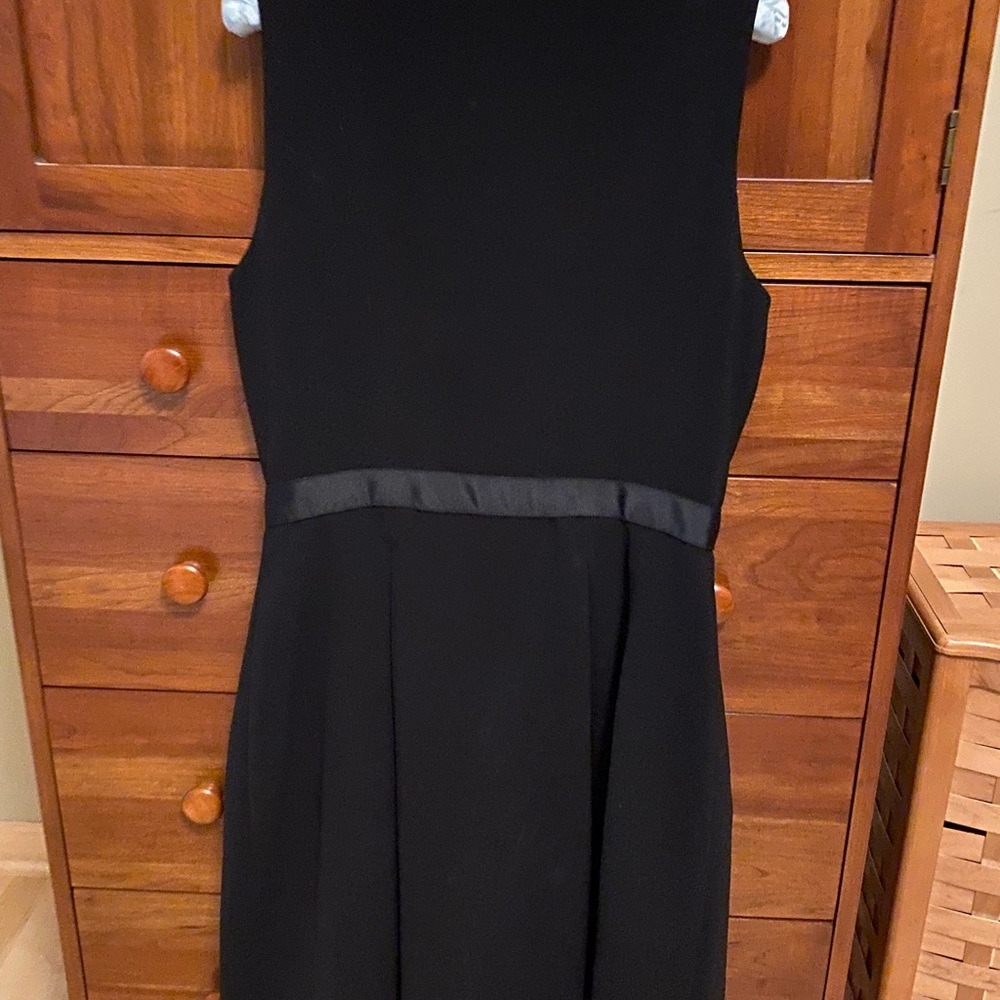 Black, sleeveless dress